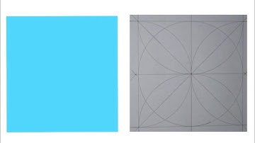 How to draw a square with ruler and compass - Geometry pattern basics