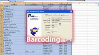 Barcoding with POSTman in Microsoft Excel