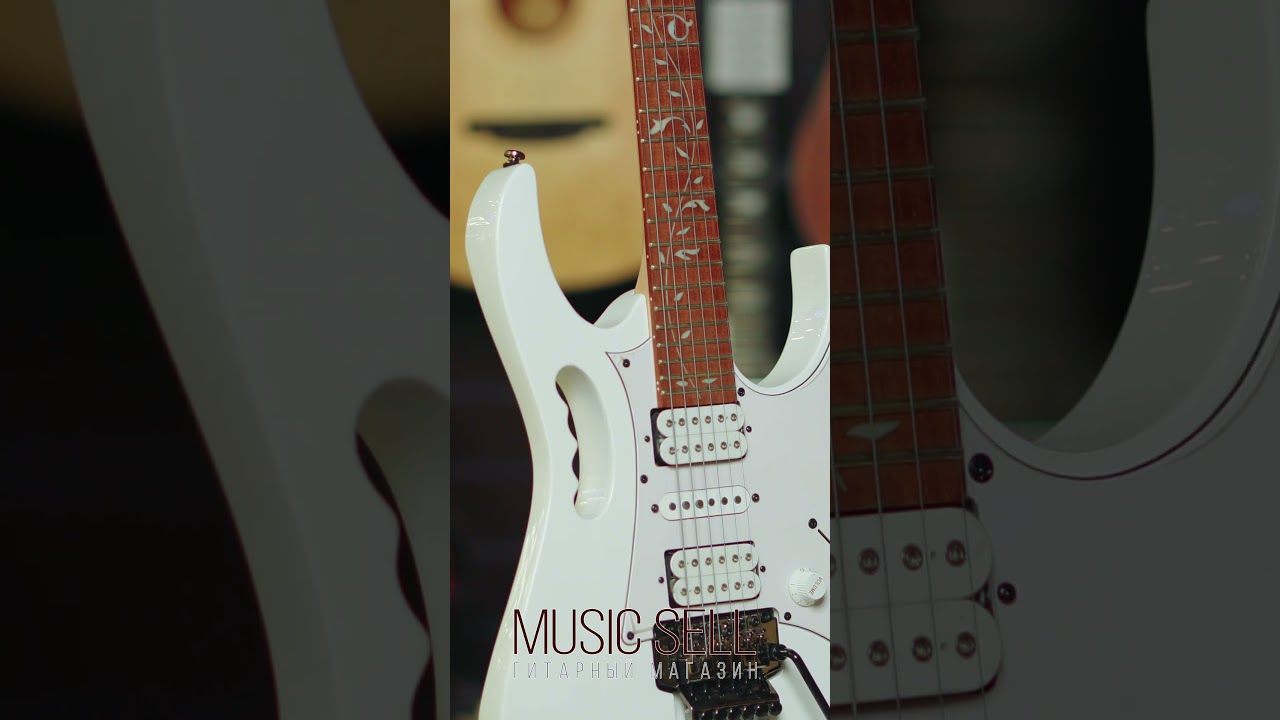 ОБЗОР ЭЛЕКТРОГИТАРЫ IBANEZ JEM STEVE VAI H S H WHITE   MUSIC SELL