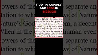 How to create new XML tags in Adobe InDesign - Lee Graphics