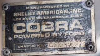 Genuine Shelby 427 Cobra 1966 - 520 horsepower, 427  side oiler  V 8 with four Weber carbs