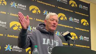 17 minutes with Iowa football head coach Kirk Ferentz following open spring practice