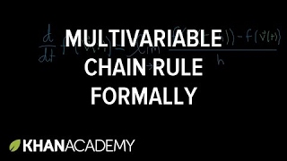 More formal treatment of multivariable chain rule
