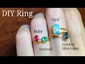 【土曜日YouTubeリング製作 Live✨】爪付き石座✨宝石ルースリング💍✨ルビー ・エメラルド・オパール✨