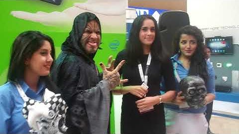 Loy Machedo at GITEX Technology Week 2014 with DTK Group & Swift Tablets - Day 3