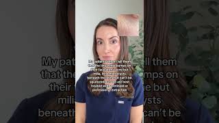 Tiny White Bumps Around Your Eyes? Listen up! #shorts #milia