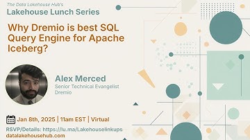 Data Lakehouse Lunch #3 - Why Dremio is the Ideal Query Engine for Apache Iceberg?