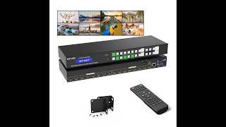 8x8 HDMI Matrix Switch 4K@30Hz | 3.5mm Audio Extraction + Multi-Control (Web/APP/RS232)