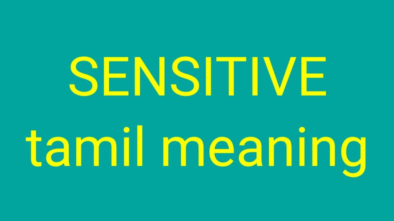 SENSITIVE tamil meaning/சசிகுமார் YouTube