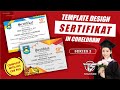 Free download file desain sertifikat coreldraw x7  tirtha studio