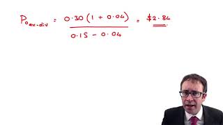Equity valuation - constant growth - CIMA F3 lecture