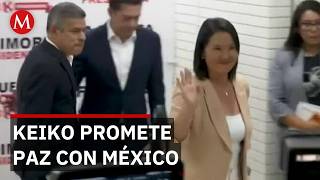 Keiko Fujimori busca restablecer relaciones con México tras crisis diplomática por asilo político