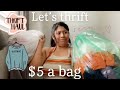Thrift with me | what a $5 bag sale can get you | midsize