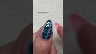 🧊 Step Into the Cold: Blue Croc Nails 🧊 #nailart #naildesign #nailpolish