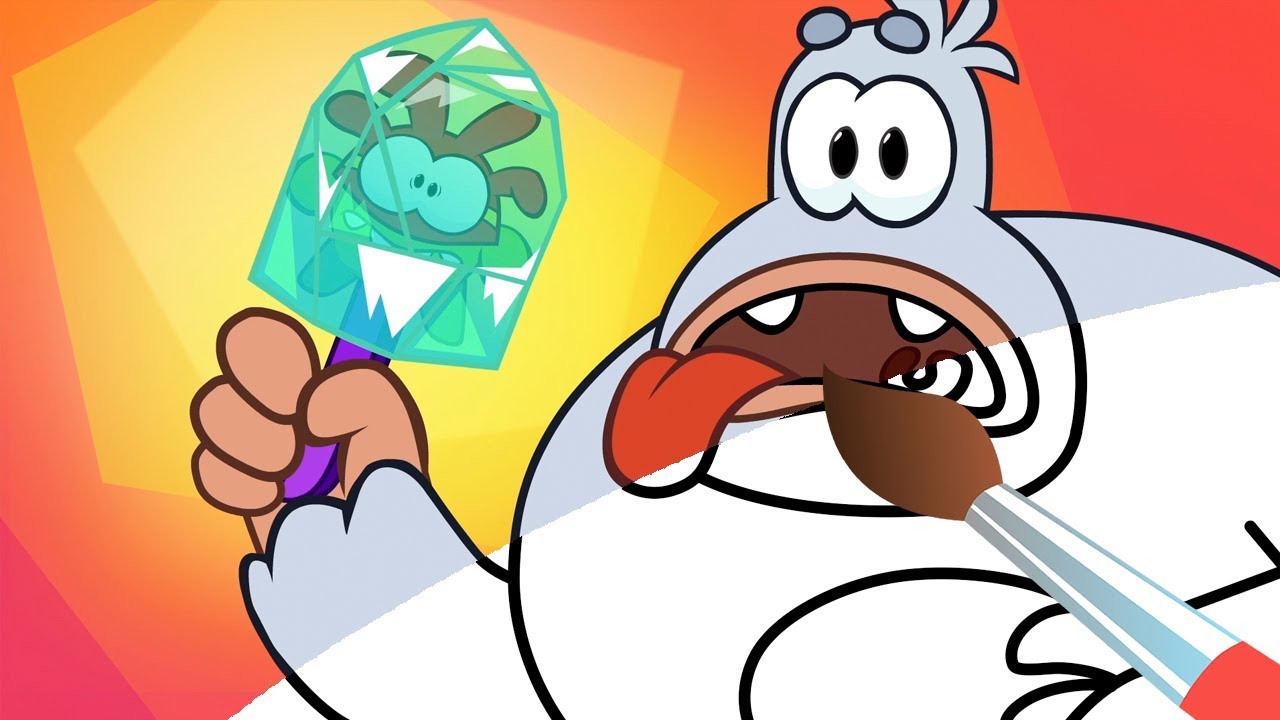 АМ НЯМ - Снежный Человек - Мультик Раскраска с Ам Нямом - YouTube