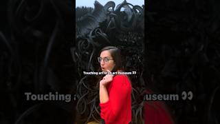Touching art in an art museum 🫢 #viral