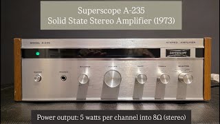Superscope A-235 Solid State Stereo Amplifier