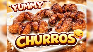 Twist of happiness 😊| Homemade Churros|Crunchy Outside, Soft Inside 😋🤌🍩 #videofeed #churrosrecipe ✨ screenshot 4