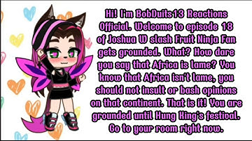 Joshua W./ Fruit Ninja Fan gets grounded episode 18 | BobDuits13 Reactions Official