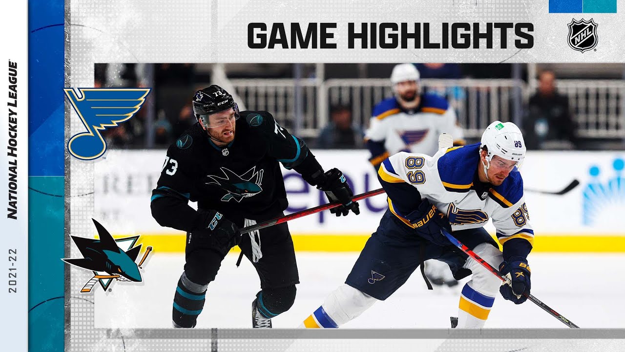 Blues Sharks 4/21 NHL Highlights 2022