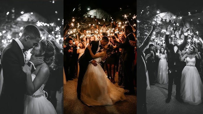 How to photograph a glow stick wedding exit - Nelya