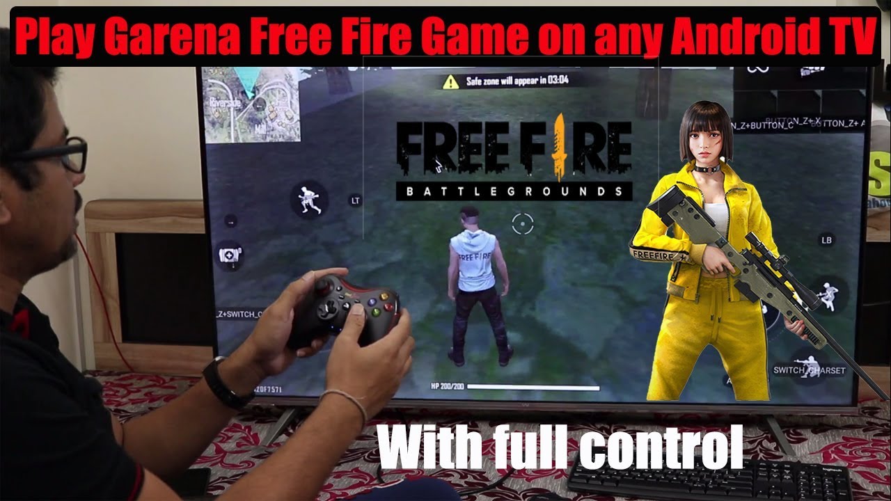 Hindi, How to download & play Garena Free Fire Game on any Android TV, VU, mi