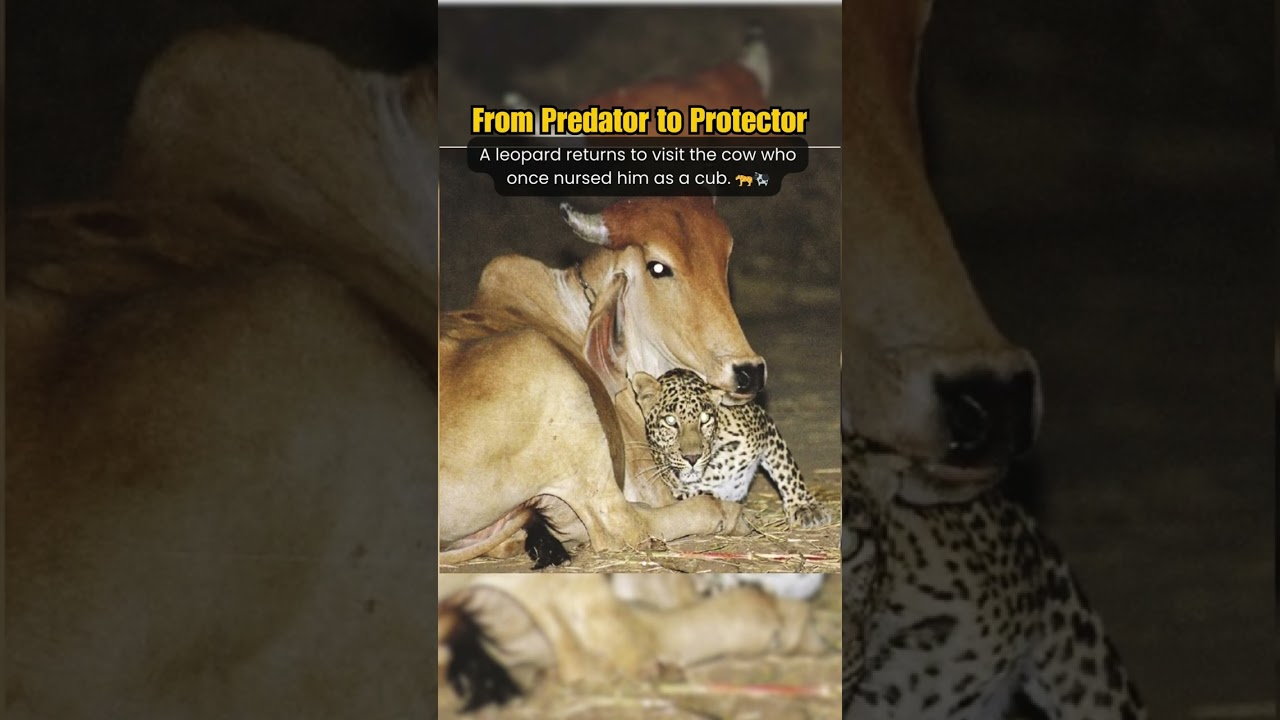 Leopard’s Nightly Visits to an Elderly Cow