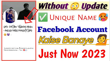 How To Create Long Reactor Name Facebook Account 2023 || Unique Name Fb id Kaise Bnaye Just Now 2023