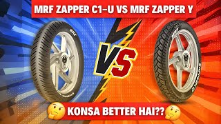 MRF 80/100-18 ZAPPER C1-U TL Vs MRF 100/90-18 ZAPPER Y TT | Mileage vs Performance | Bahubali Tyres