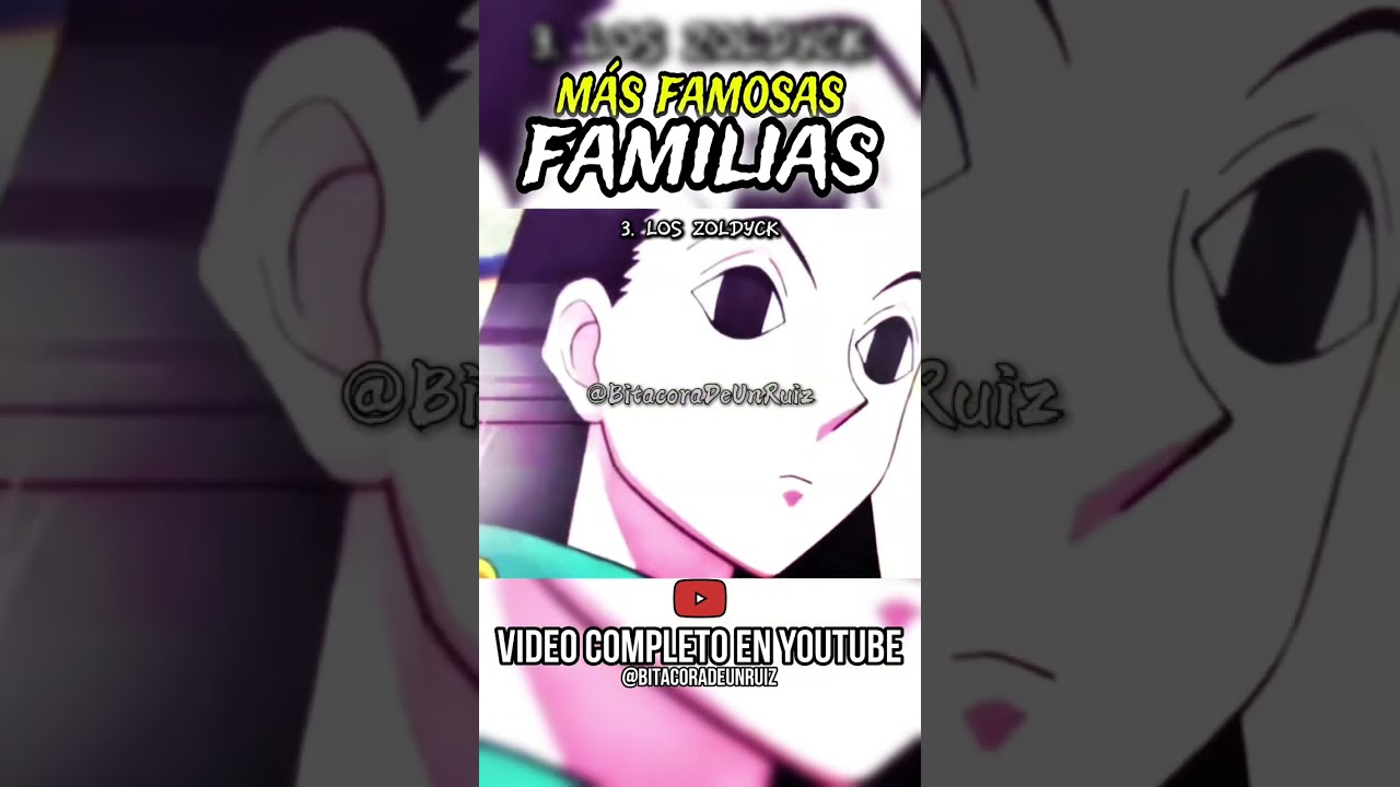 Las FAMILIAS más FAMOSAS del anime/manga/series | BitacoraDeUnRuiz | YoSoyRuiz