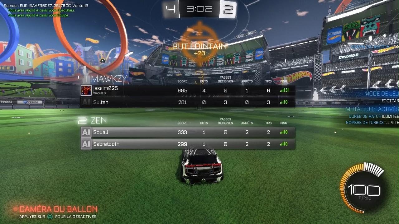 entraînement Rocket League