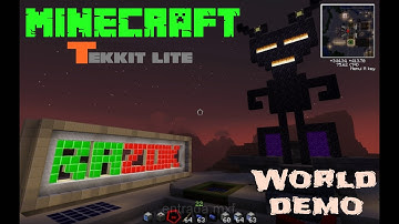 Minecraft  automatic farm world demo in tekkit lite