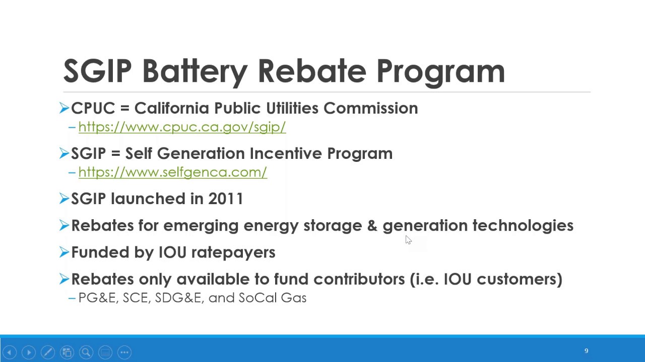 SGIP Energy Storage Rebate Opportunities On Tribal Lands In California 