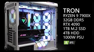 Vrla Tech Tron Gaming Pc I Rtx 4090 I Amd Ryzen 9 7900X