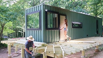 Wrap Around Porch For Our SHIPPING CONTAINER!