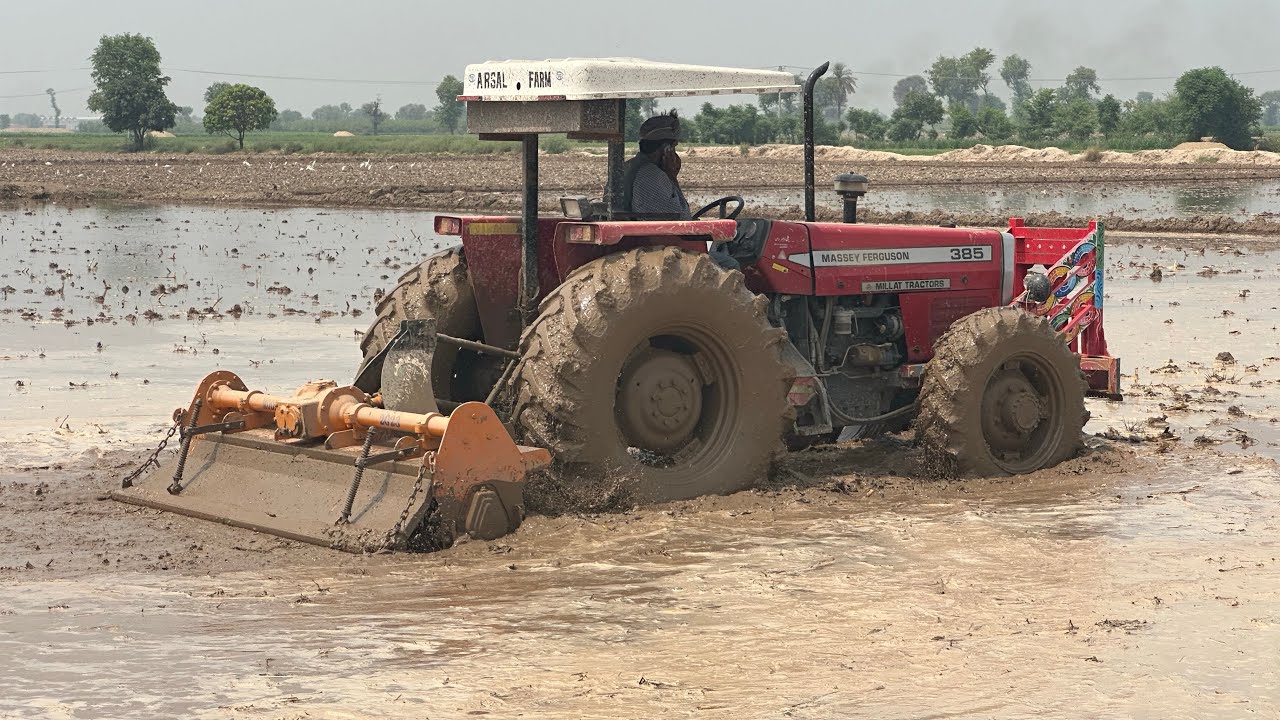 M Akram Zarai industry Manawala | Best rotavator in Pakistan  | MF 385 4x4 ❤️❤️