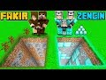 FAKİR AİLE ÇUKUR VS ZENGİN AİLE ÇUKUR! 😱 - Minecraft