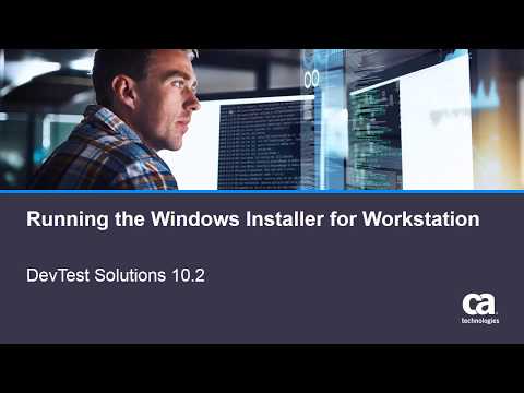 Running the Windows Installer for Workstation for DevTest Solutions 10.2
