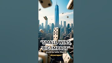 The Domino Effect 🎯  Small Wins Build Big Success#Motivation#DailyShift #LifeLessons#Mindset#Shorts