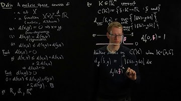 Analysis II Lecture 16 Part 1 metric spaces