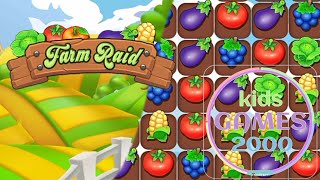 Farm Raid : Cartoon Match 3 Puzzle @kidsgames2000 screenshot 5