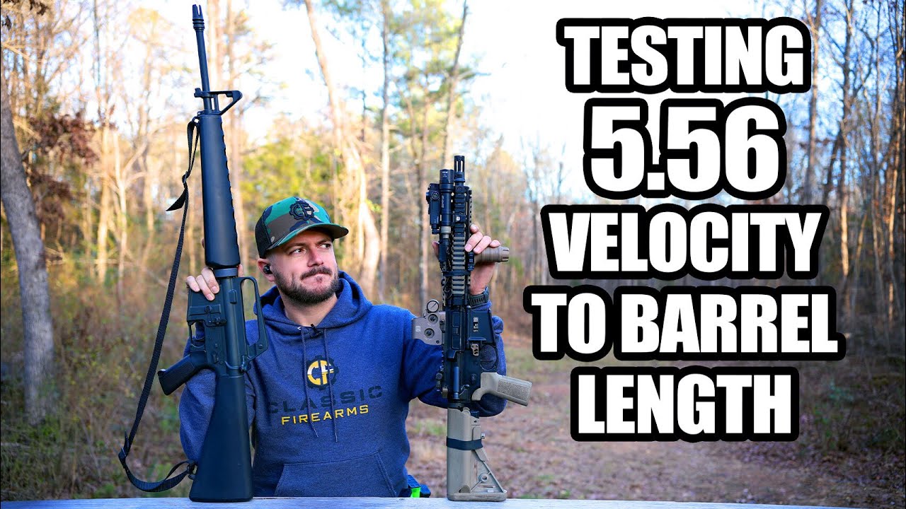 How Much Does Barrel Length Affect 5.56 Bullet Velocity?