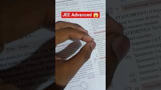 JEE Advanced level of the questions