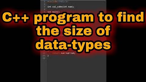 C++ program to find the size of data-types || #shorts #code #coding #reels #coder #programming