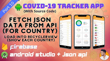 #10. Load Country data in Recyclerview from API (json) | Covid-19 Tracker App using Android Studio