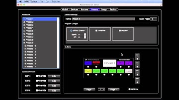 Mastermind GT/10 and Effect Gizmo setup using the Mastermind GT Editor