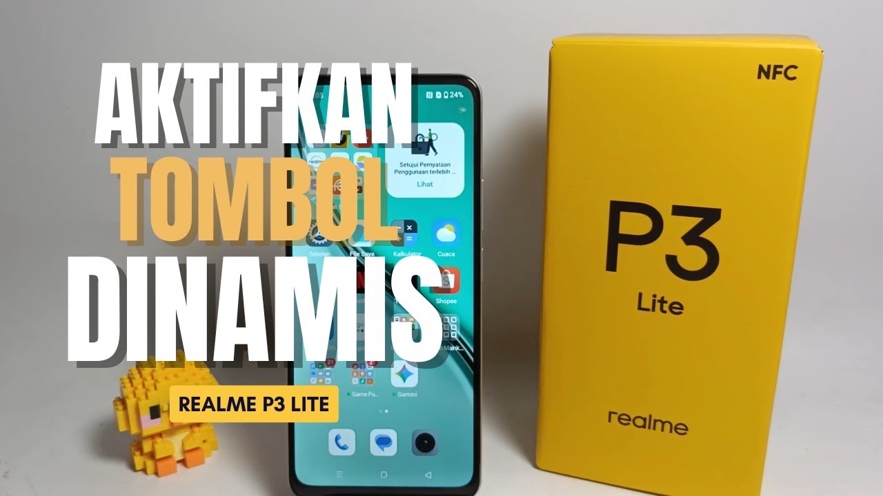 Cara Aktifkan Tombol Dinamis di Hp Realme P3 Lite