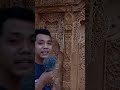 Gapura pintu gebyok Jawa ukir material jati perhutani #shorts #gebyokjawa #pintugebyok