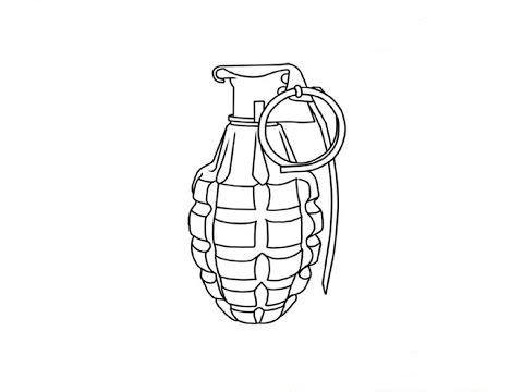 How to Draw a Grenade / Как нарисовать гранату