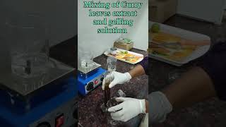 Microencapsulation of curry leaves extract by Extrusion Method 